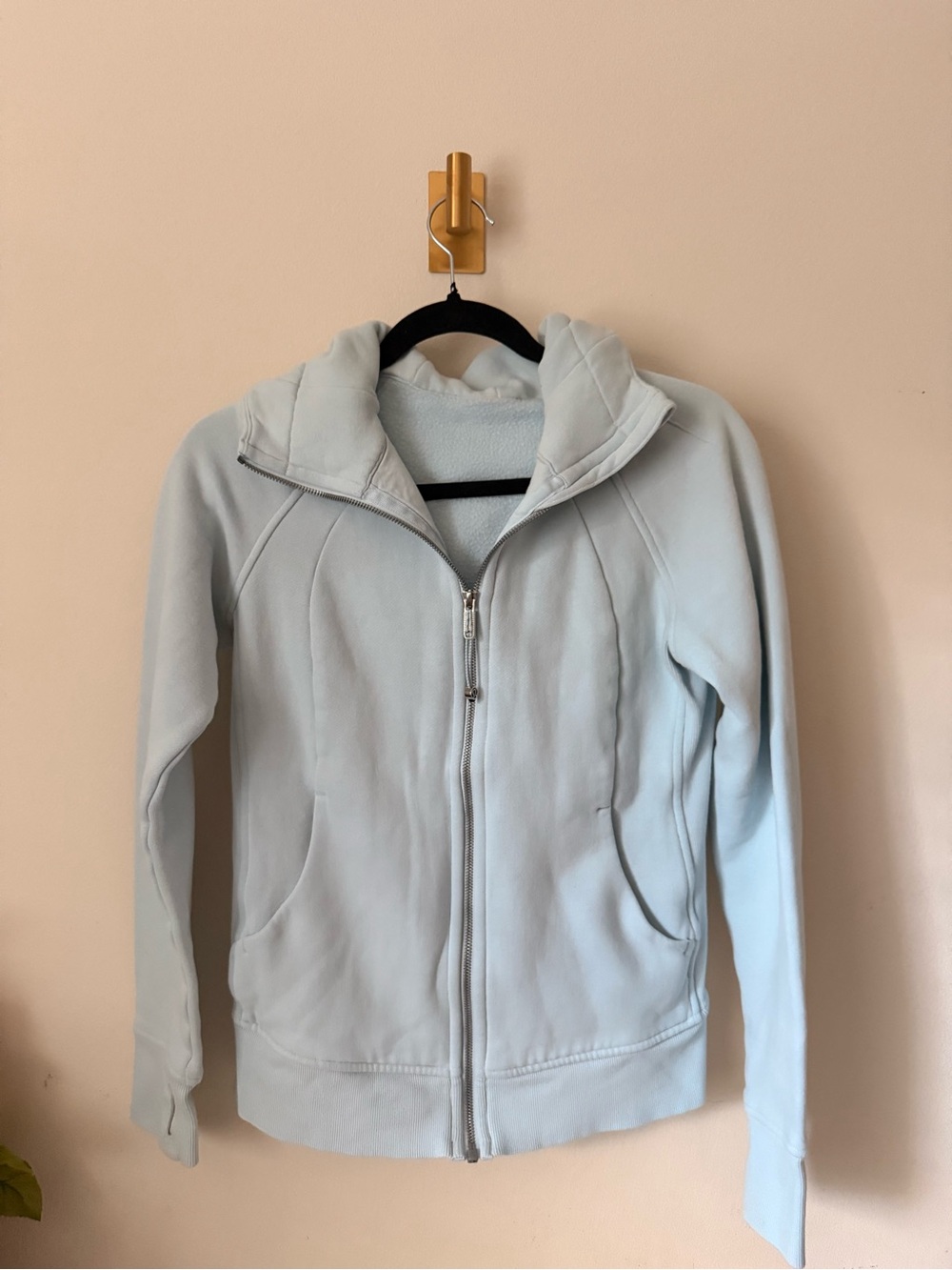 lululemon athletica Light Blue Full-Zip Hooded Jacket